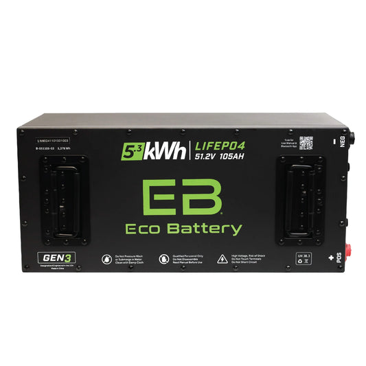 Eco Battery 51V 105Ah Skinny LiFePO4 Battery A-051105-03-H